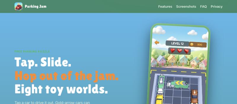 Parking Jam &mdash; hop over cars in 8 toy worlds