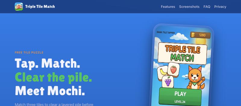 Triple Tile Match &mdash; tap three tiles, clear the pile